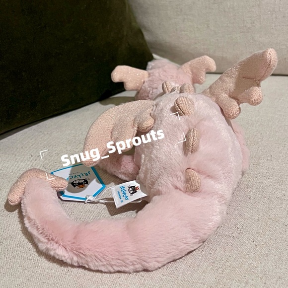 NWT Authentic Jellycat Little Rose Dragon 12“ - HTF - FAST SHIPPING! - Picture 3 of 6